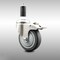 Service Caster 4 Inch 316SS Thermoplastic Rubber Swivel 1-1/8 Inch Stem Caster Lock Brake SCC SCC-SS316TTLEX20S414-TPRB-118 - alternate 2